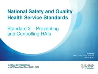 National Safety and Quality Health Service Standards