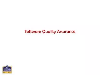 Software Quality Assurance