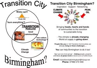 Transition City Birmingham? Inspiration ? Support ? Networking