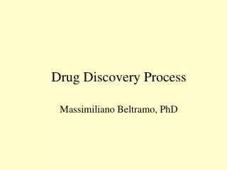 Drug Discovery Process
