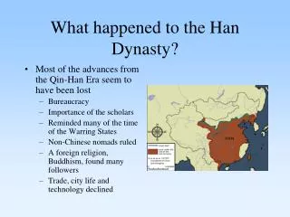 What happened to the Han Dynasty?