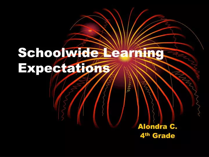 schoolwide learning expectations