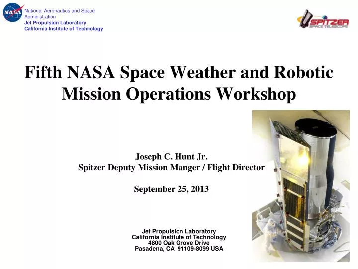fifth nasa space weather and robotic mission operations workshop