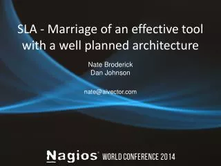 SLA - Marriage of an effective tool with a well planned architecture