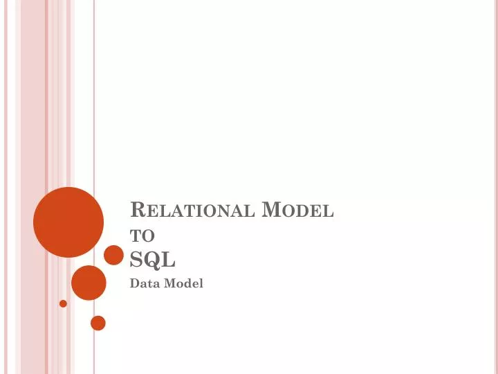 relational model to sql