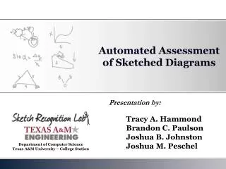 Automated Assessment of Sketched Diagrams