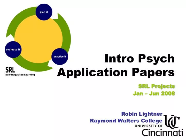 intro psych application papers srl projects jan jun 2008
