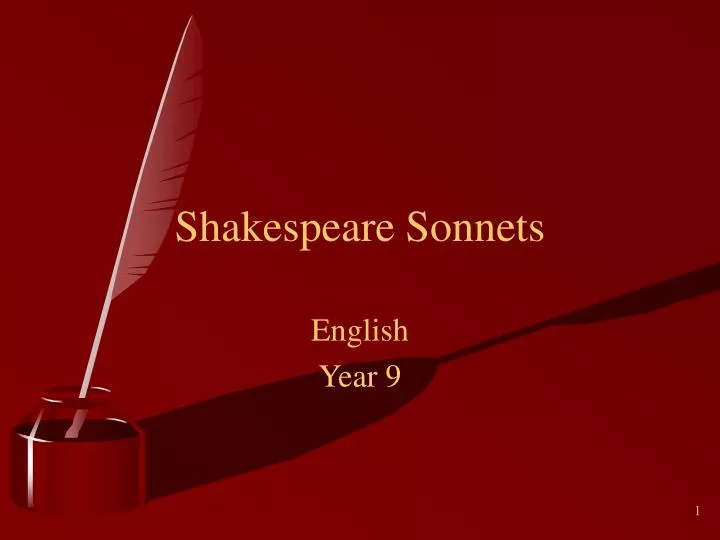 shakespeare sonnets