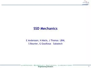 SSD Mechanics