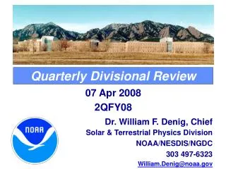 Quarterly Divisional Review