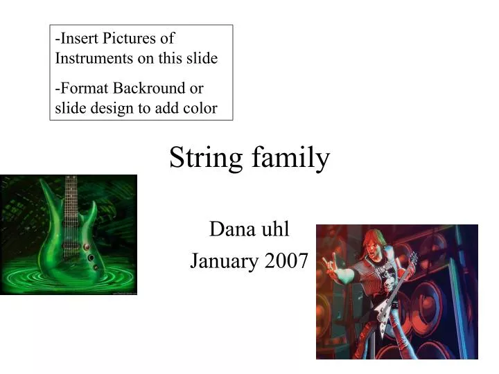 string family