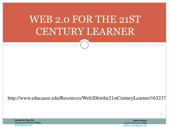 web 2 0 for the 21st century learner