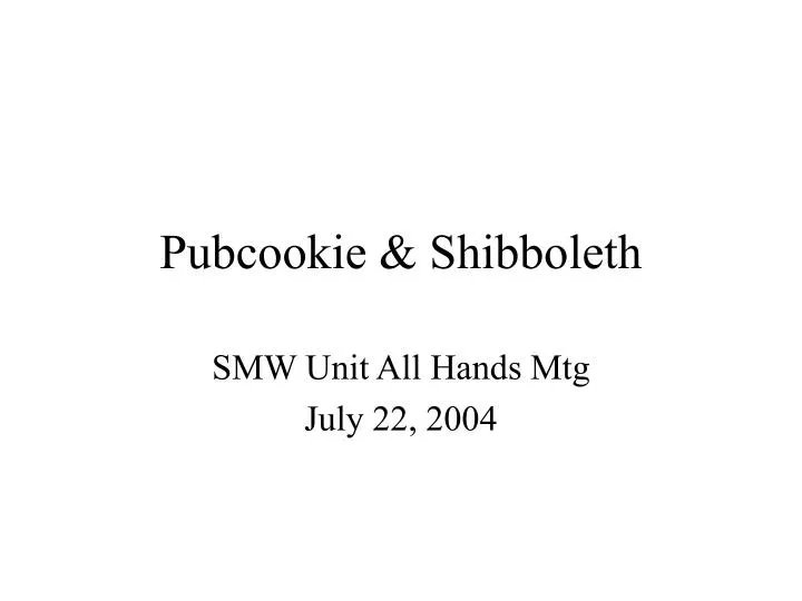 pubcookie shibboleth