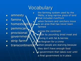 Vocabulary