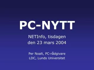 PC-NYTT