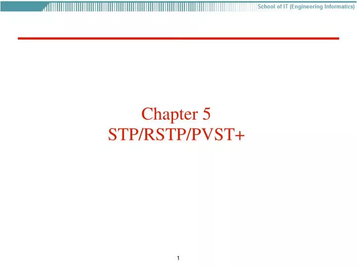 chapter 5 stp rstp pvst