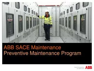 ABB SACE Maintenance Preventive Maintenance Program