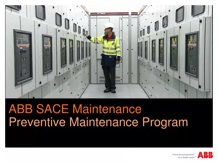 abb sace maintenance preventive maintenance program