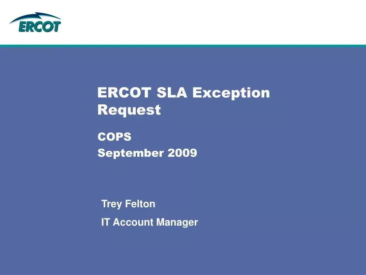 ercot sla exception request