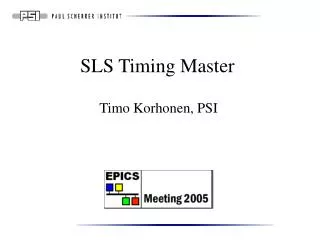 sls timing master