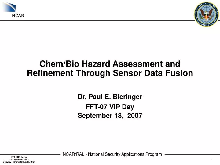 chem bio hazard assessment and refinement through sensor data fusion