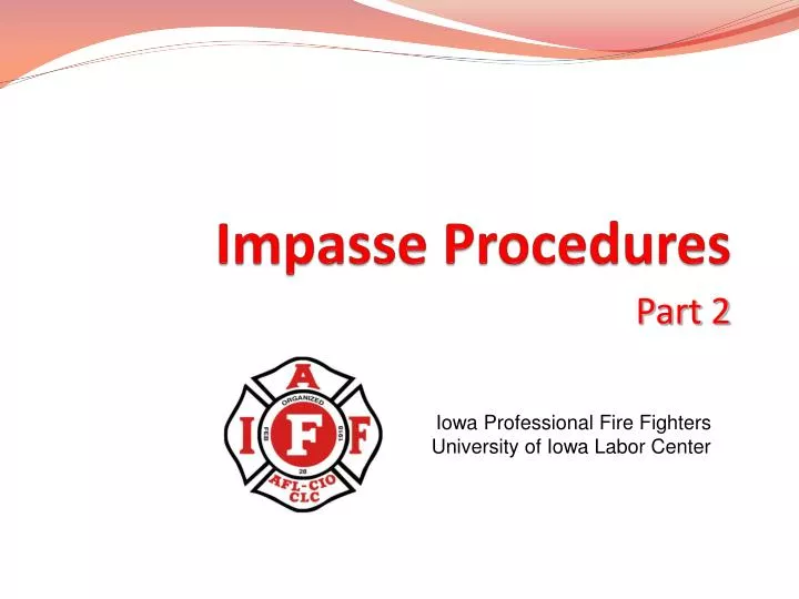 impasse procedures