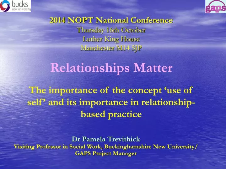2014 nopt national conference thursday 16th october luther king house manchester m14 5jp