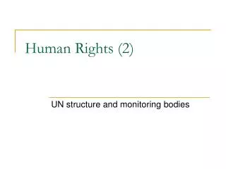 Human Rights (2)