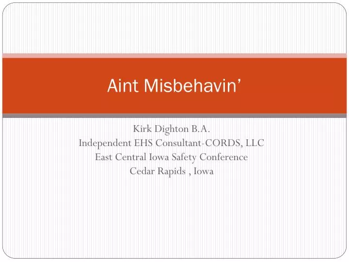 aint misbehavin