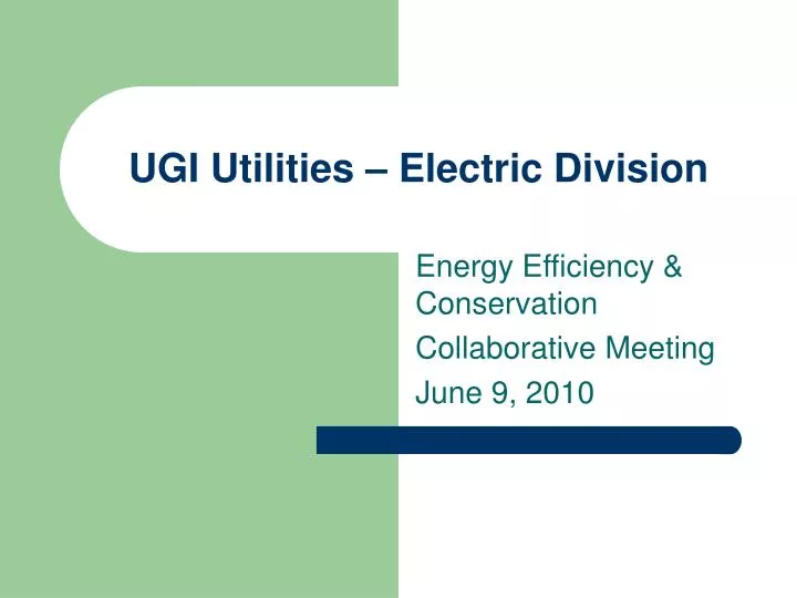 ugi utilities electric division