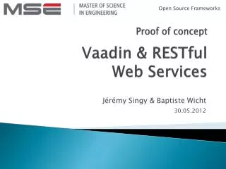Vaadin &amp; RESTful Web Services