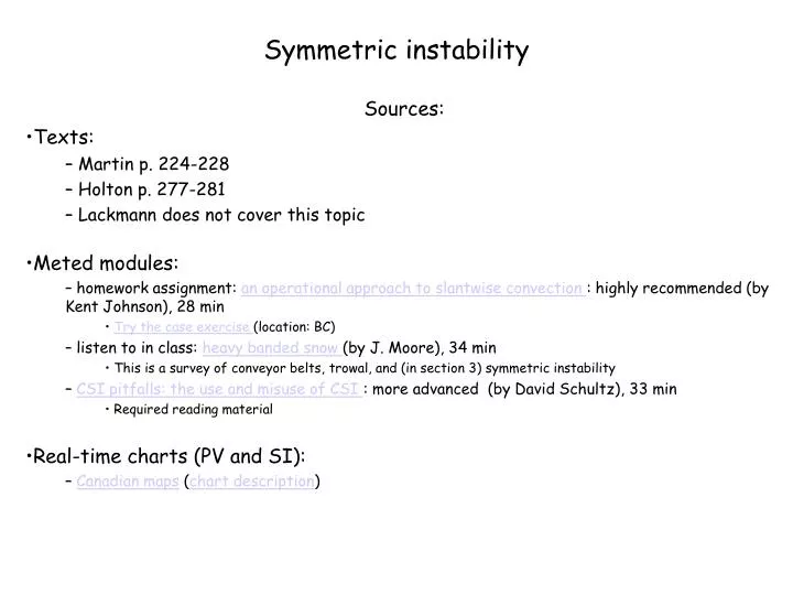 symmetric instability