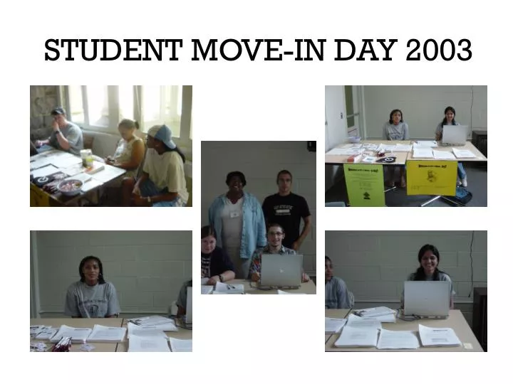 student move in day 2003
