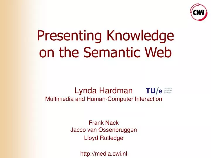 presenting knowledge on the semantic web