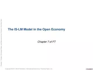 The IS-LM Model in the Open Economy