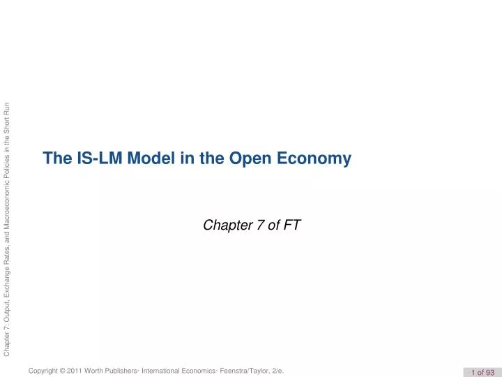 the is lm model in the open economy
