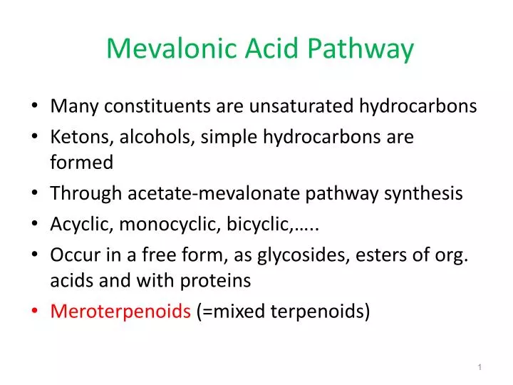 mevalonic acid pathway
