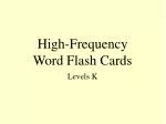 High-Frequency Word Flash Cards - slide 1