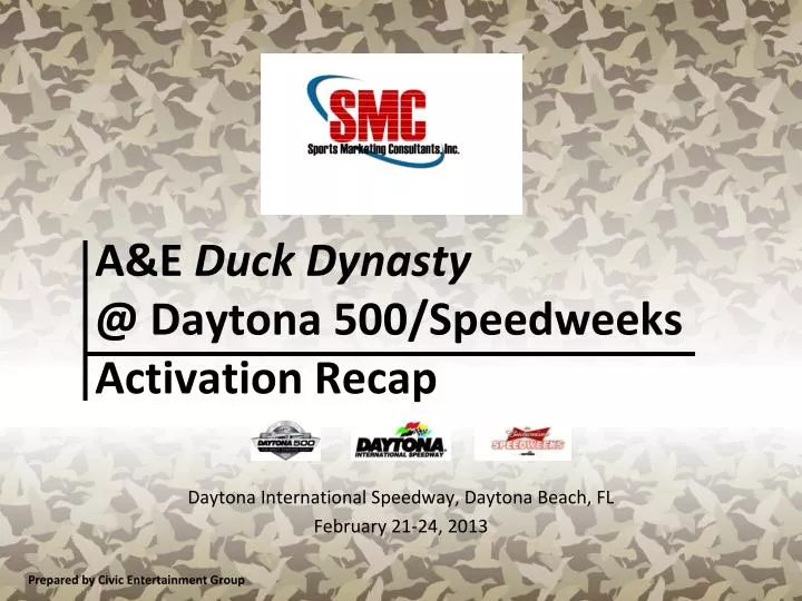 a e duck dynasty @ daytona 500 speedweeks activation recap