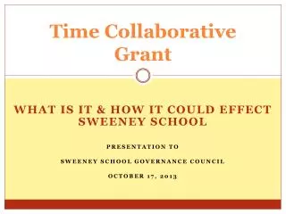 Time Collaborative Grant