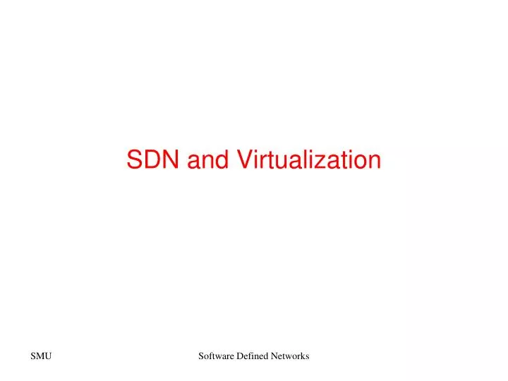 sdn and virtualization