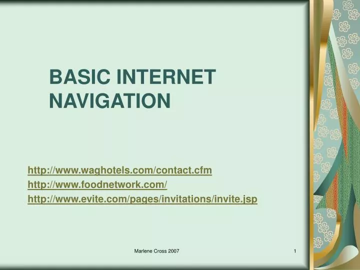 basic internet navigation