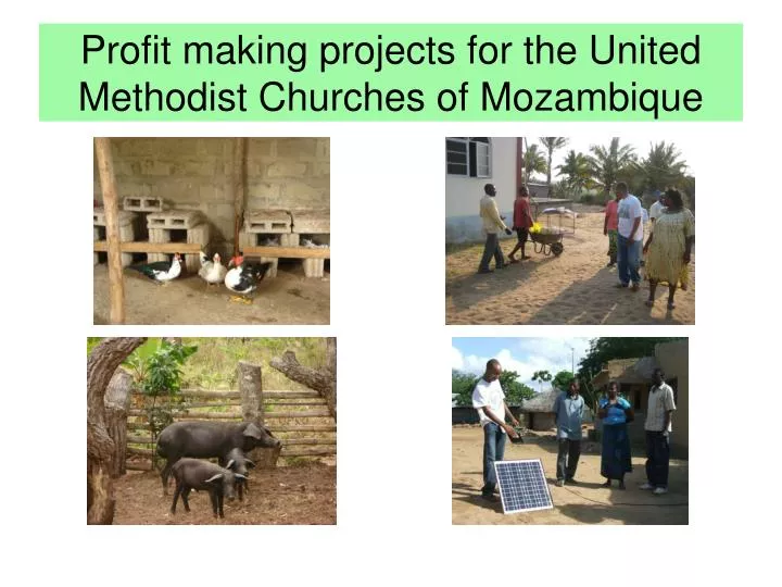 profit making projects for the united methodist churches of mozambique