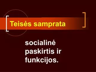 teis s samprata