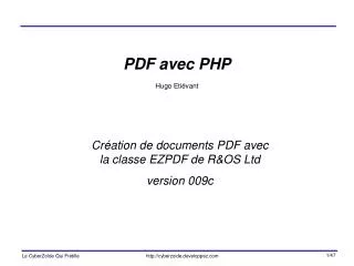 pdf avec php