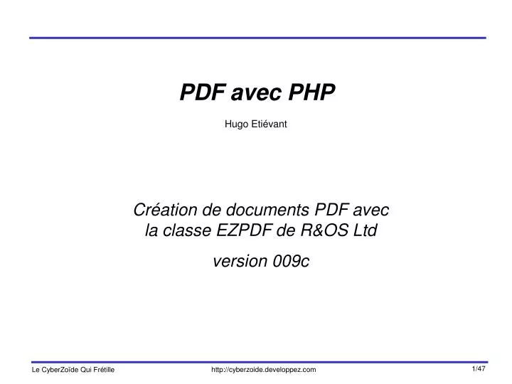 pdf avec php