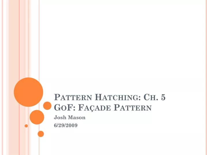 pattern hatching ch 5 gof fa ade pattern