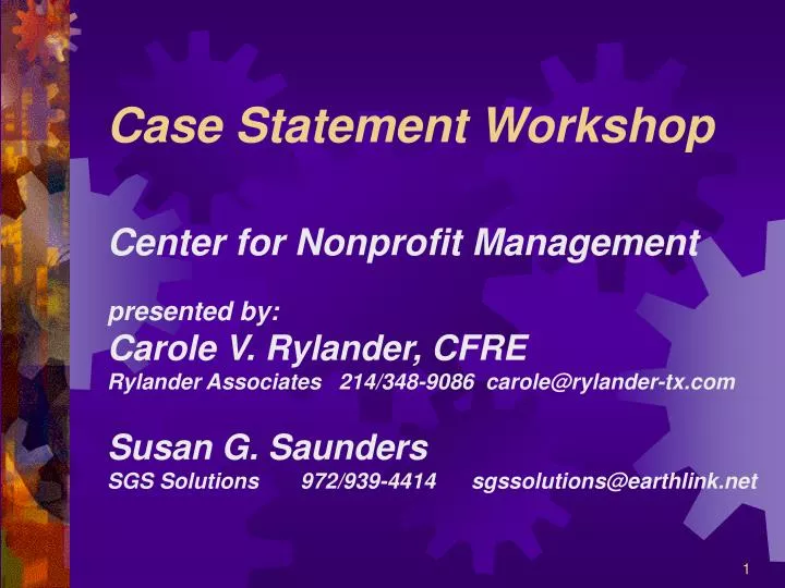 case statement workshop