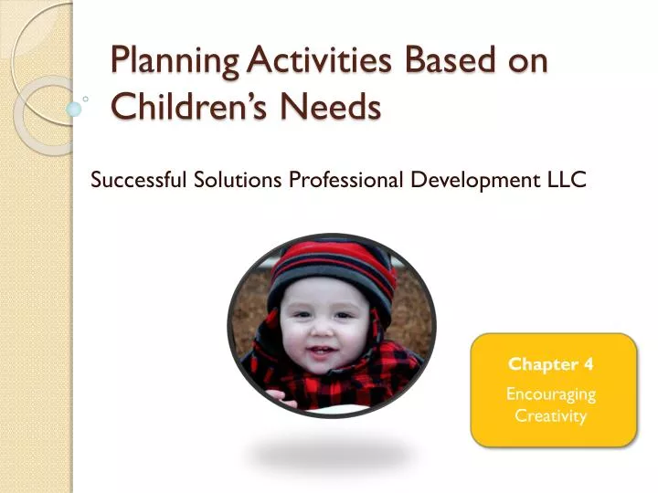 planning activities based on children s needs