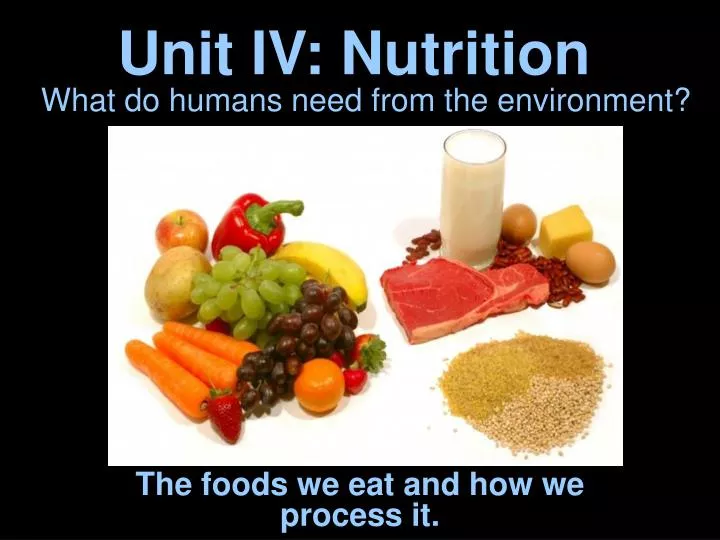unit iv nutrition